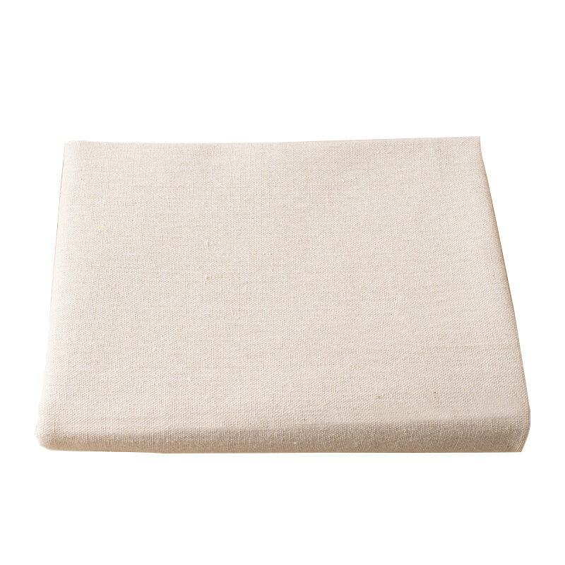 Taplak meja kain silang Linen katun putih 100/300cm untuk meja rami bordir kain tirai Liquidati Per Meter rami jahit