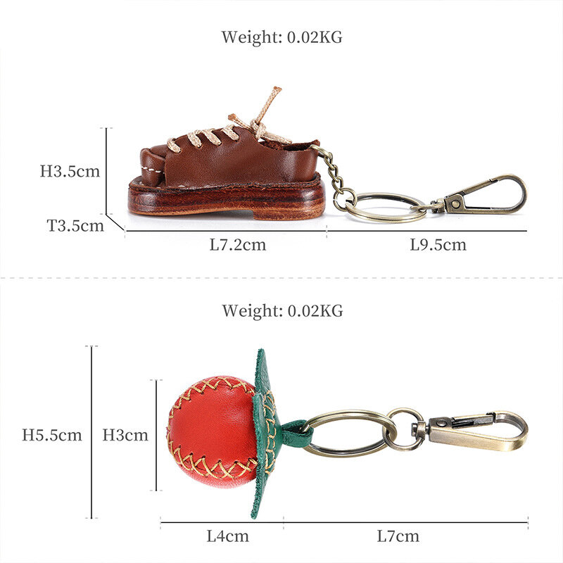 Porte-clés pendentif en métal pour fille, accessoire de sac à bandoulière, mignon, fraise et chaussures