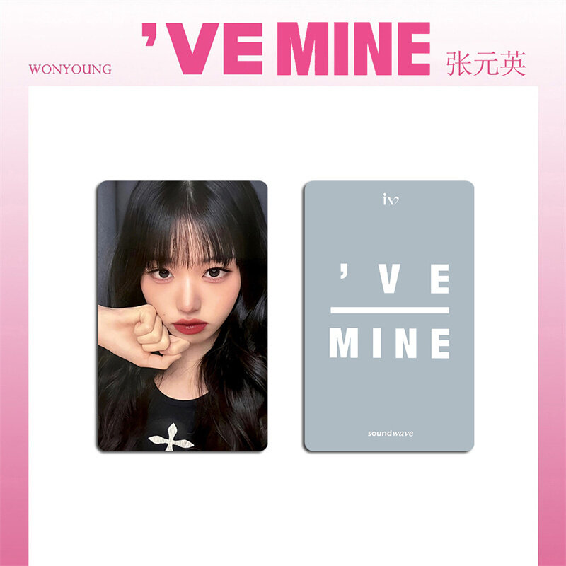 6Pcs KPOP IVE New Album Small Card LOMO Card Eleven Girl Group Wonyoung Glasses Round LIZ Rei Leeseo Yuji Photo Card Postcard