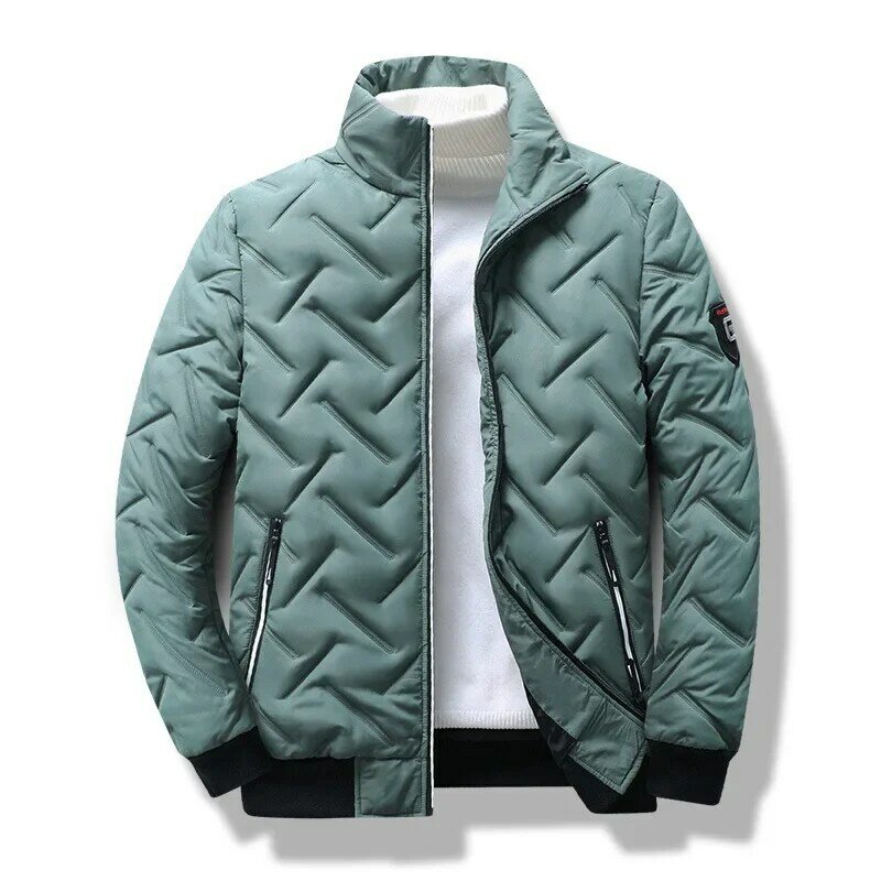 남성용 면 의류, 겨울 스포츠 캐주얼 재킷, 스탠딩 칼라 면 재킷
