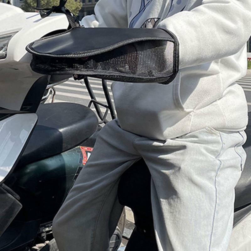 Kierownica motocykla mufki na letnie chroniące przed słońcem letnie przewiewne 3D rękawiczki z siatki przewiewne oddychające rękawice siatkowe ze sznurkiem i bezpieczne