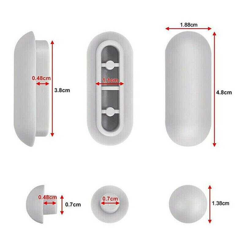 12pcs Toilet Lid Plastic Antislip Gasket Toilet Seat Shock-Proof Buffers Cushion Rubber Pad Cover Bumper Shock Bathroom Fixtures