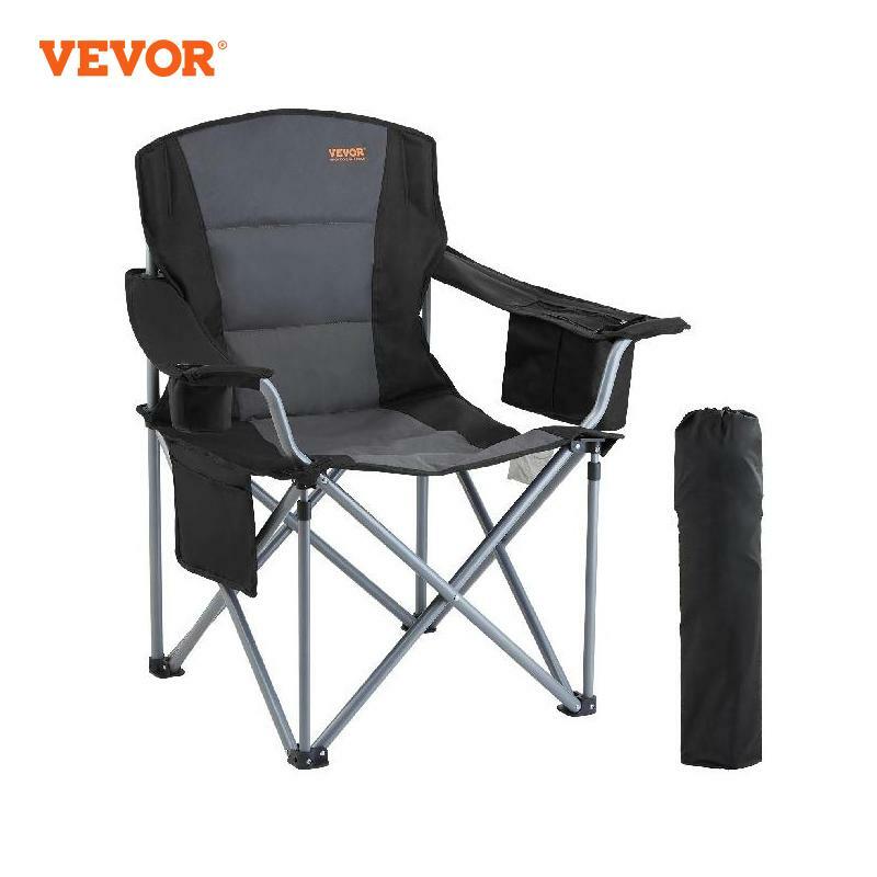 Складной стул VEVOR для взрослых, портативное уличное кресло с подкладкой на поясницу, для пляжа, газона, пикника, рыбалки, походов