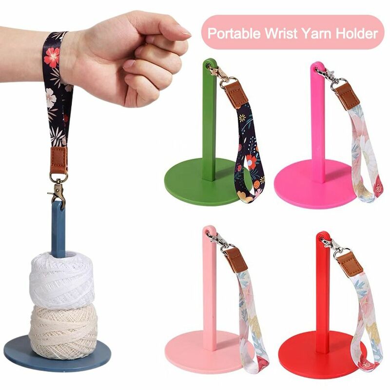 with Printing Wrist Strap Wrist Yarn Holder Crocheting Supplies Prevent Yarn Tangling Yarn Spinner Yarn Storage Knitting Tool