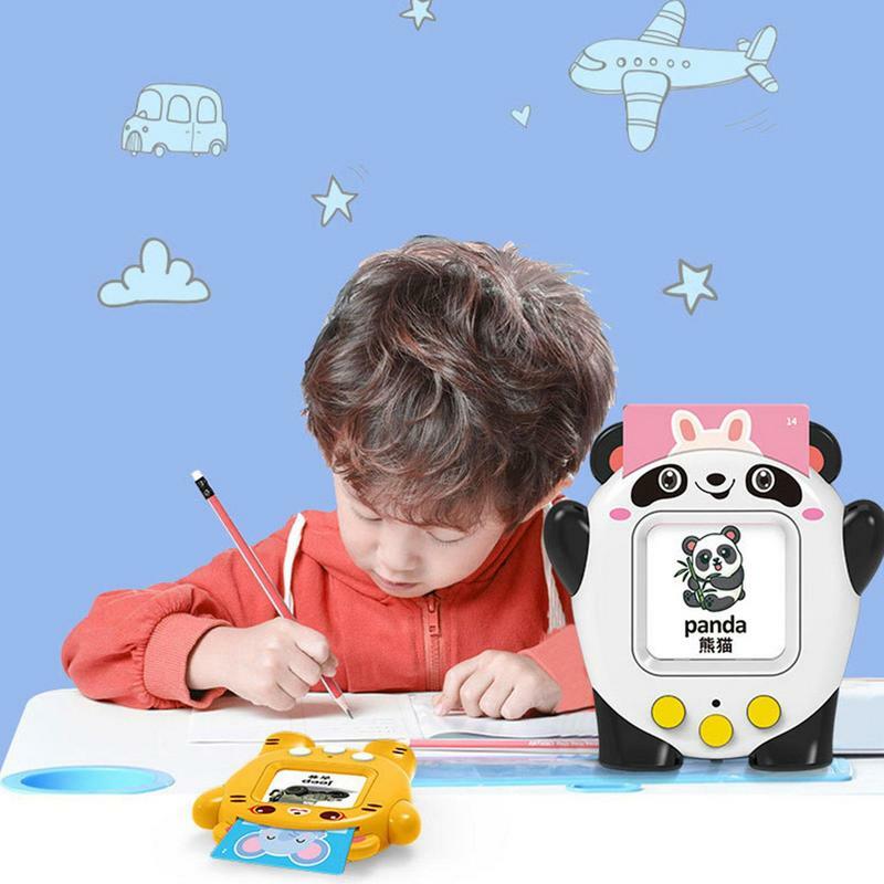 Montessori Kleuterschool Praten Flash Kaarten Leren Engels Machine Met 112 Sight Woorden Elektronische Boek Zintuiglijke Speelgoed Voor Kids