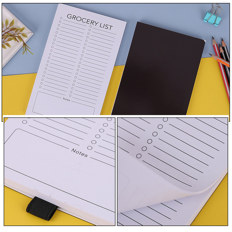 Scratch Pad magnético para geladeira Notepad, para fazer a lista, compras ímãs, geladeira, mercearia