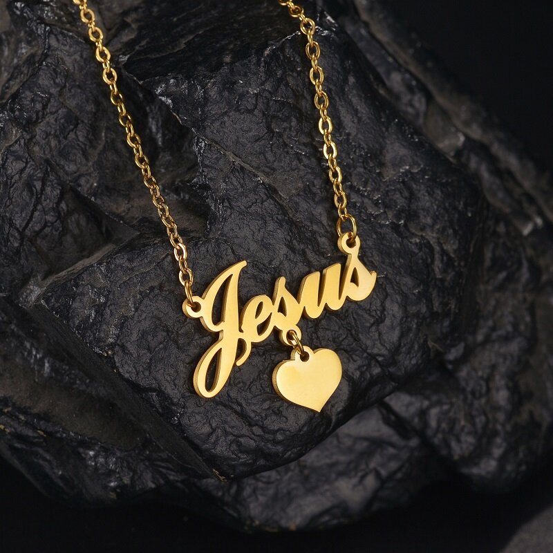 365 ожерелье с именем на заказ со стандартным дизайном из нержавеющей стали, модная Персонализированная табличка в форме сердца для женщин и девушек, ювелирные изделия, подарок