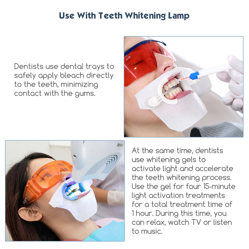 Luxsmile kit branqueamento dental dentes branqueamento gel kit pó para lâmpada led profissional branqueamento de dentes branqueamento