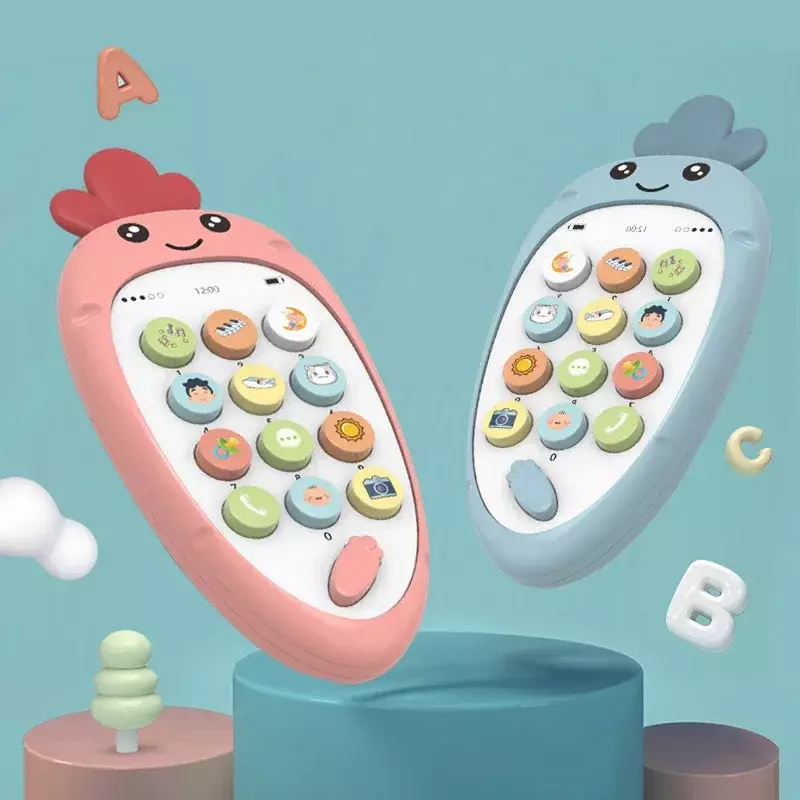 Jouets de simulation multifonctions pour nouveau-nés, téléphone pour bébé, 0-12 mois, musique précoce, télécommande