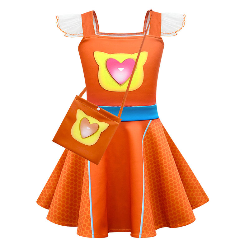 Платье принцессы для девочек, Аниме Костюм Супер Китти для косплея, балетное платье на бретельках, летняя одежда, подарок на день рождения