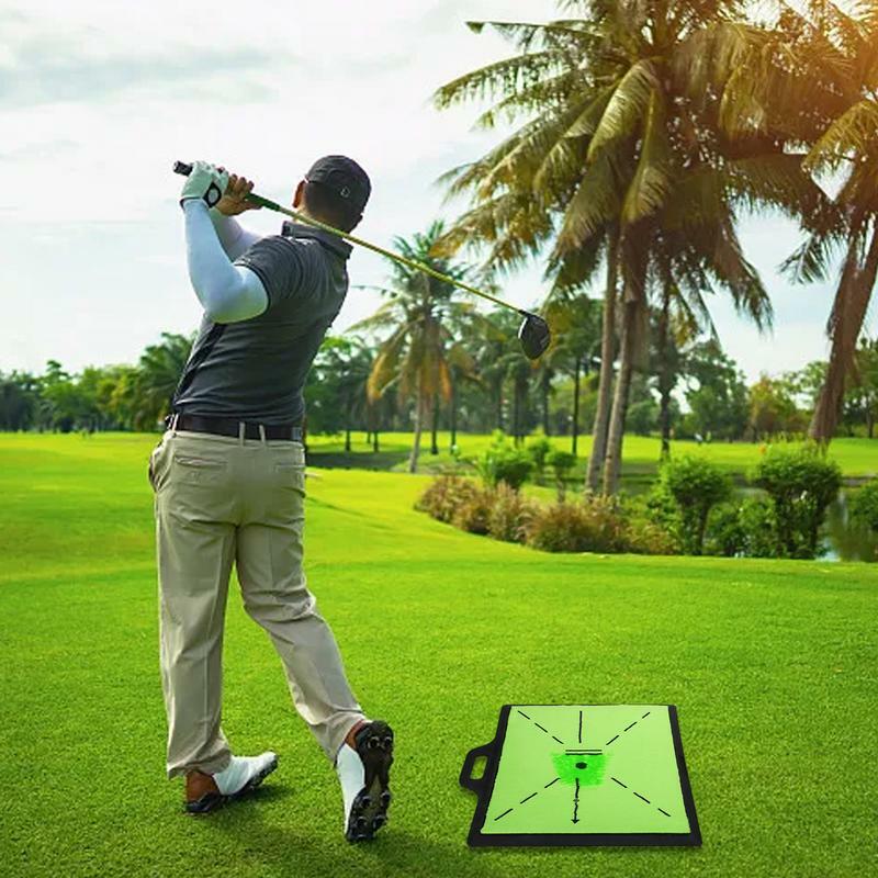 Tikar Golf, tikar latihan Golf, umpan balik, peralatan latihan Golf Pad untuk deteksi ayunan dan pemukul, mengemudi, Golf