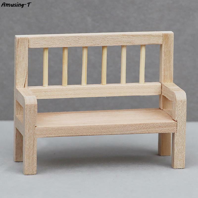 1:12 Dollhouse Miniature Wooden Table chair Model Doll House Furniture Toys Accessories Christmas Gift