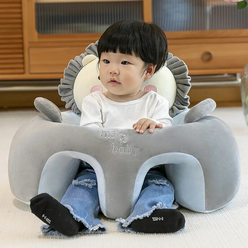 Cute Cartoon Baby Sofa Cover Learning to Sit Seat Feeding Chair Case Kids Baby Sofa Skin Infant Baby Seat Sofa Without Cotton