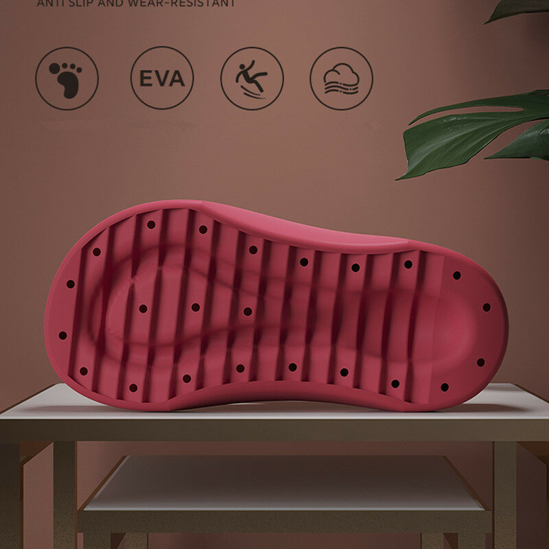 7.0 Thick Soles Raised Height Touching Character Slippers For Women To Wear Outdoors 2024 Summer Indoor Home Beach Slippers