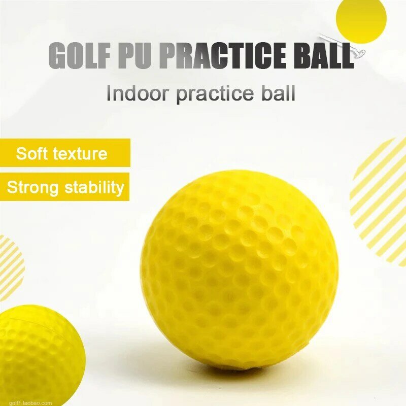 42Mm colore misto Pu Foam Solid Sponge Soft Ball Indoor Golf Practice Ball Toy Ball