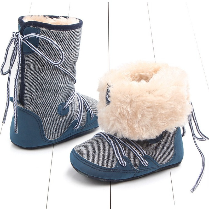 Sepatu Bot Salju Bayi Panjang Mewah Hangat Kulit Lembut Musim Dingin untuk Anak Laki-laki Perempuan Mode Sepatu Bayi Musim Dingin Anti-selip Sepatu Bot Balita Laki-laki Perempuan