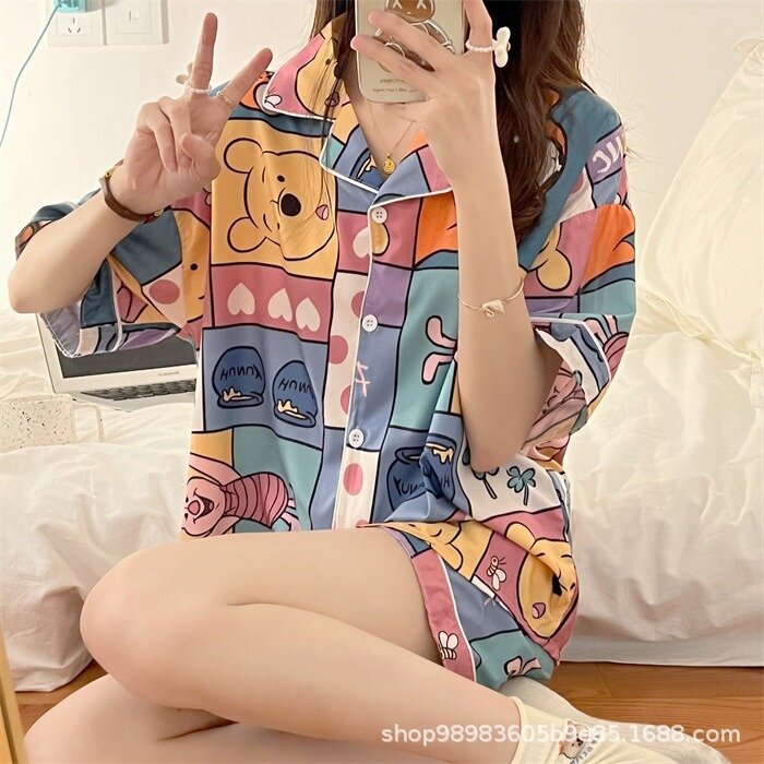 ディズニー-ミッキーとミニーのプリンセスパジャマ,半袖,夏,家庭用