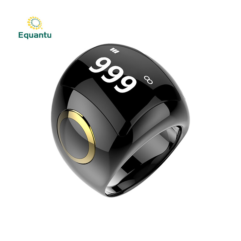 Digital LCD Dedo Tally Contador, Tasbih Cenxio, anel inteligente de 6 dígitos, Presente islâmico