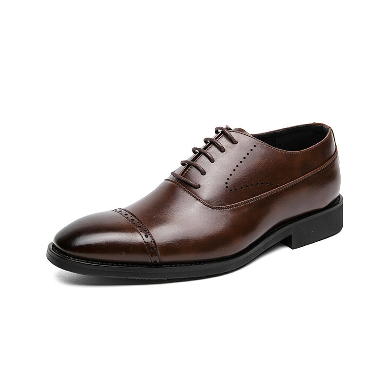 New Fashion Gentleman scarpe Brogues in pelle verniciata per uomo comodo abito da sposa Prom calzature formali Zapatos Hombre