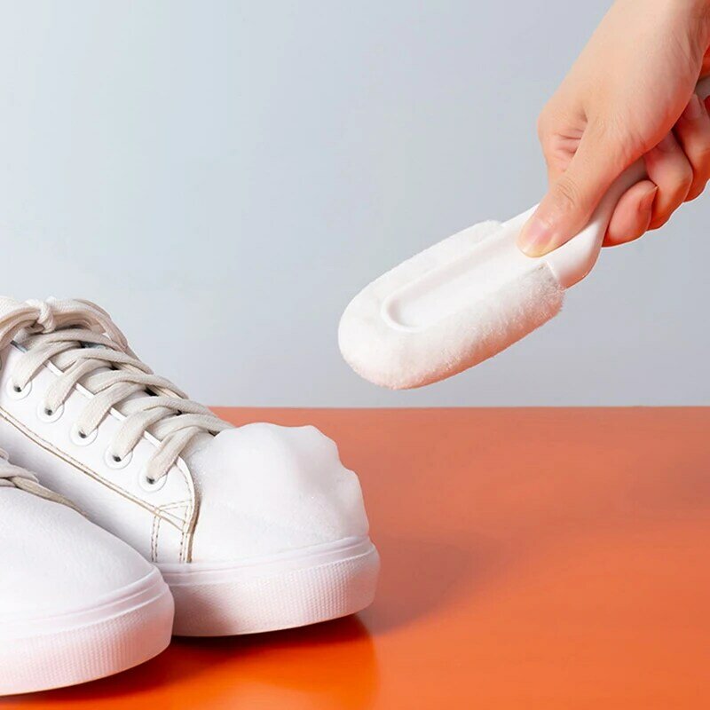 Cepillo de limpieza profesional para zapatos, limpiador multifuncional de mango largo, cerdas suaves, depurador de limpieza