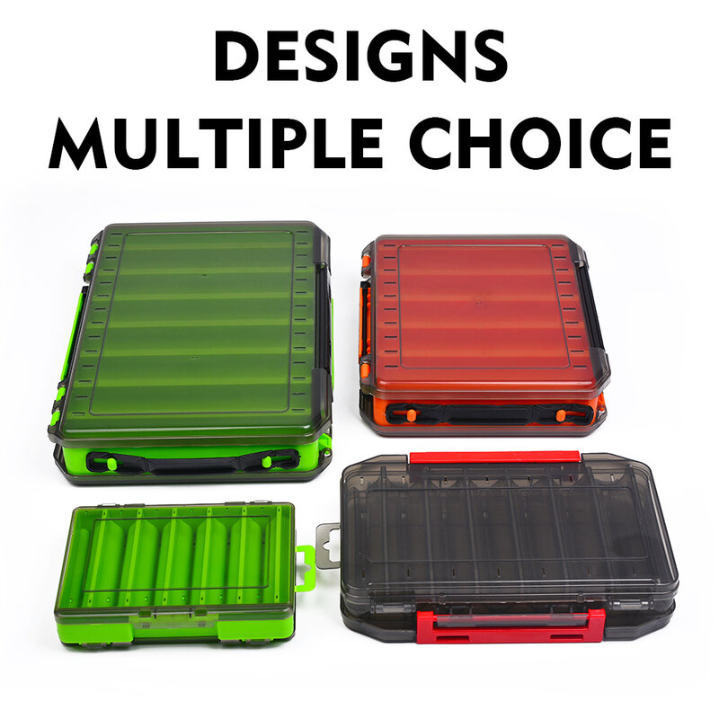 Double-Sided Waterproof Fishing Tackle Box, Fish Hook Fishing Lure Bait Storage Case, Mini Portable Fishing Gear Accessories Box