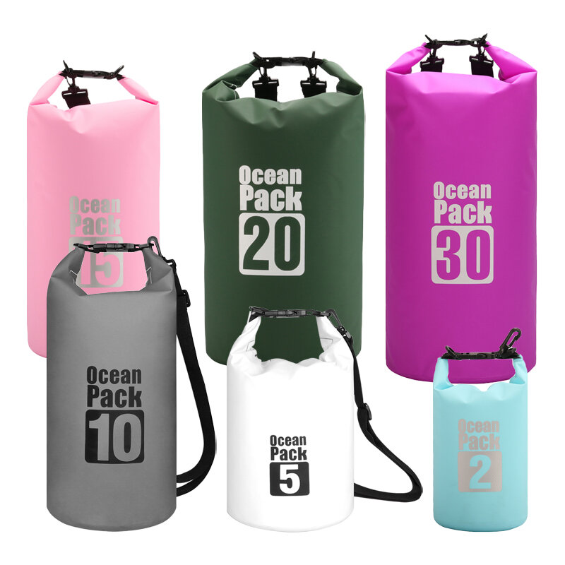 5L-30LPVC Mesh Waterproof Bag Outdoor Diving Compression Storage Waterproof Bag Dry Bag For Man Women Swimming Rafting Kayak