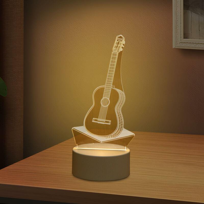 Night Light Bedroom Decoration ,USB, Acrylic Romantic Nightlight Bedside Lamp