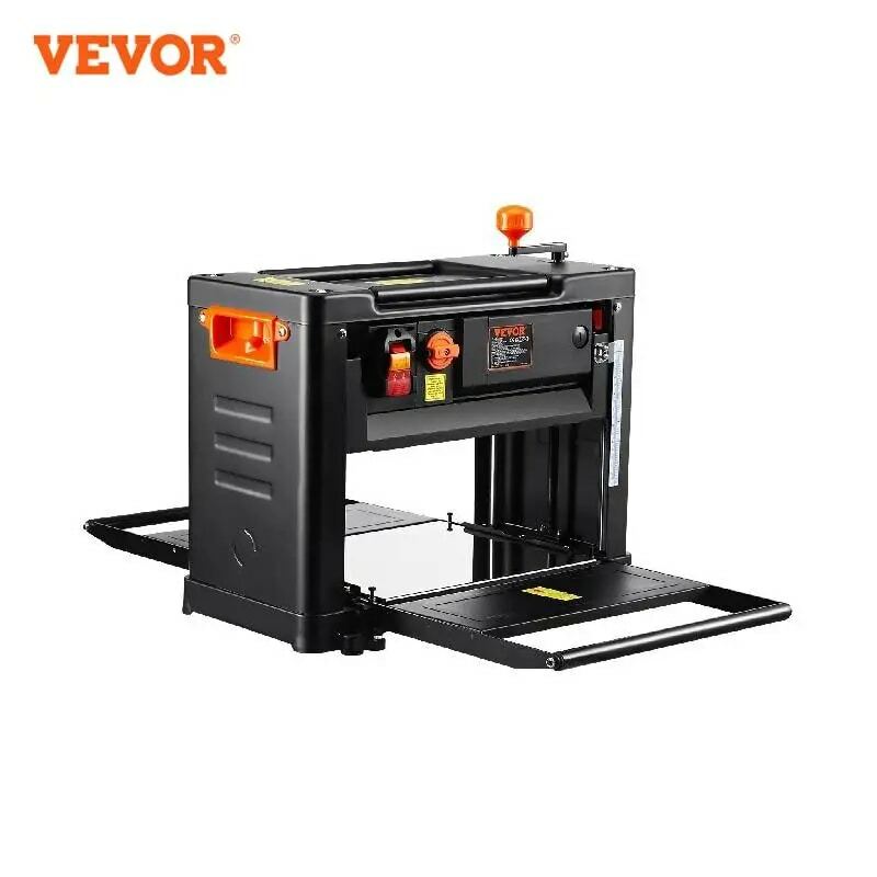VEVOR Electric Thickness Planer Benchtop 13inch Wood Planer with Three Blades Two Speed 15-Amp 2000W for DIY Woodworking Planing