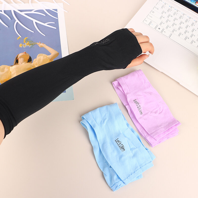Ice Feeling Sun Protection Sleeve Set Summer Outdoor Sports Arm Sleeves UV Sun Protection Cover Outdoor Cycling Arm Sleeve