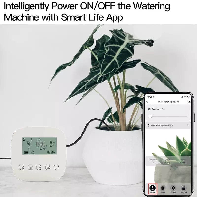 WiFi Tuya inteligentna maszyna do podlewania automatyczny System nawadniania kropelkowego rośliny kontroler System narzędzie do nawadniania Alexa Google