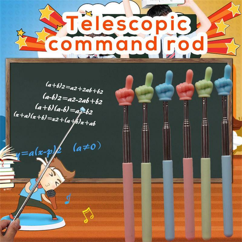 Telescópica Teacher Pointer Stick, Ponteiro Dedo Retrátil, Stick Reading, Sala de aula