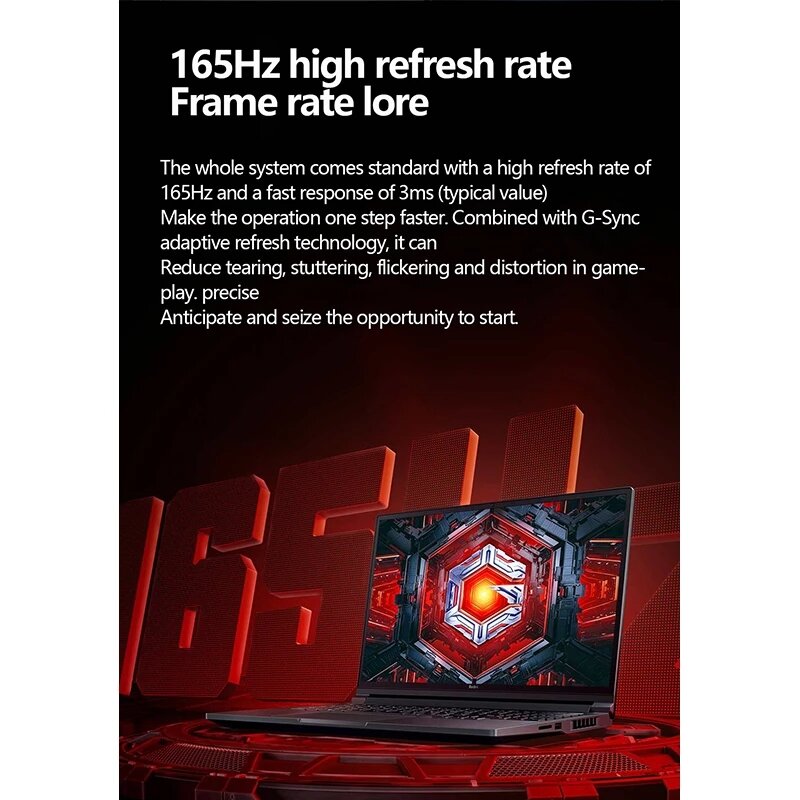 Xiaomi-ordenador portátil Redmi G Pro 2022, Notebook con AMD R7 6800H, 16 GB/32 RAM, 512 GB/1T SSD, Geforce RTX3060, GPU, 2,5 K, 240Hz, 16"