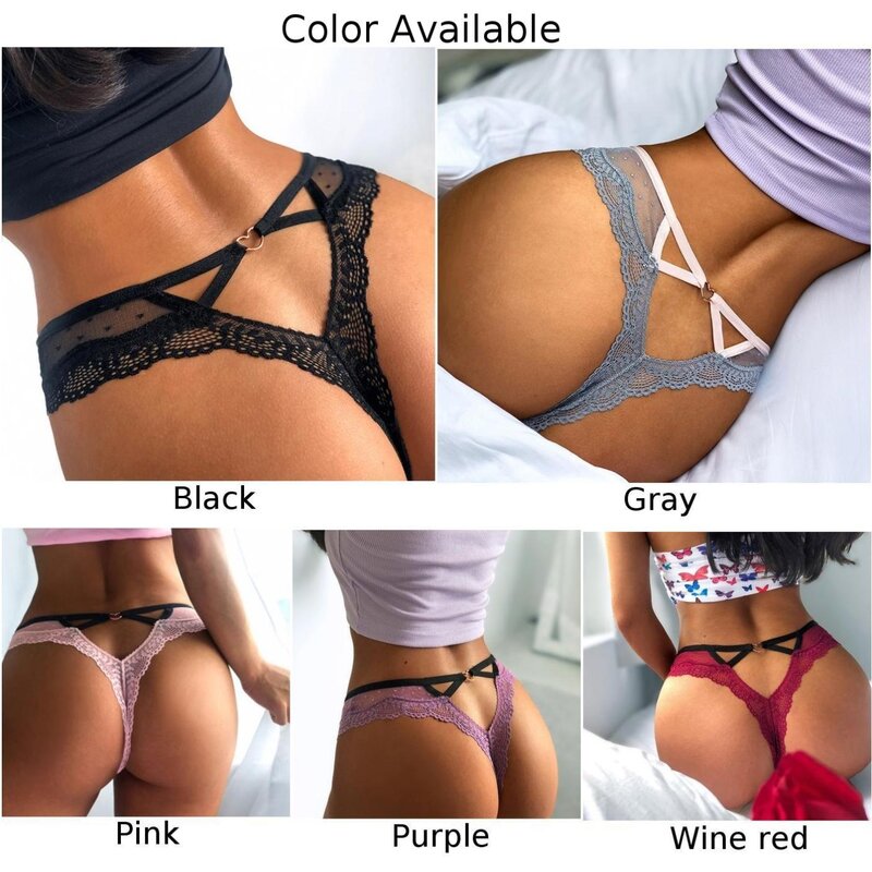 Sexy Women G-String Thongs Mesh Sheer Hollow T-Back Erotic Lingeries Lace Breathable Underwear Erotic Apparel Briefs Nightwear