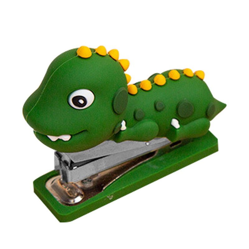 Stapler kertas Stapler lucu, Stapler dinosaurus dekorasi buatan tangan, Stapler silikon