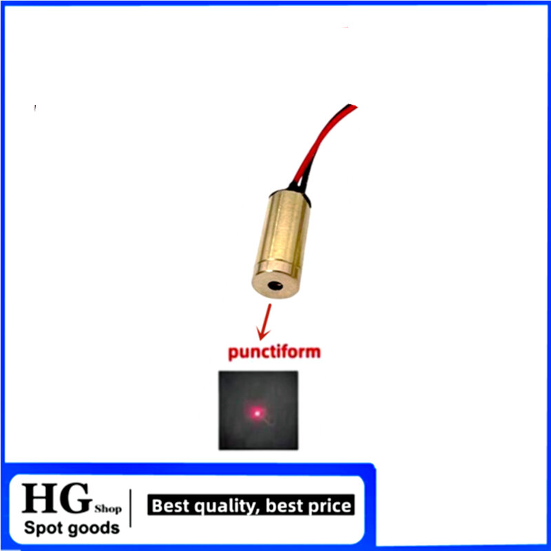 Modulo laser industriale da 9mm 650 nm5mw testa laser 3V 5V punto croce laser rosso