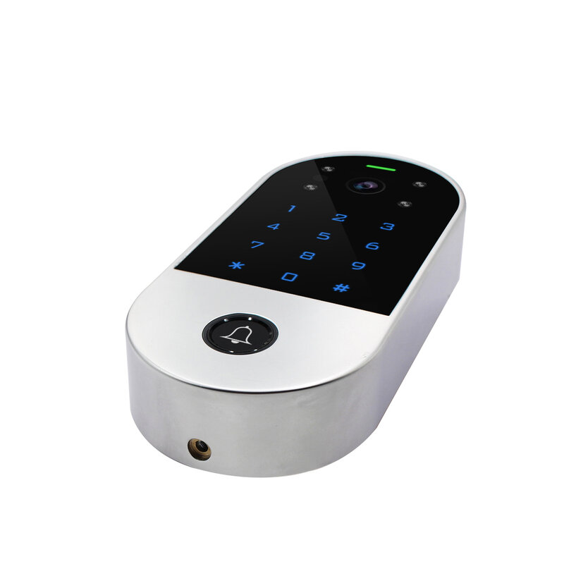 Keypad Kontrol Akses Interkom Video Wifi 125Khz Pembaca RFID Tuya Aplikasi Seluler Kamera Pintu Video Sistem Masuk Telepon + Penutup