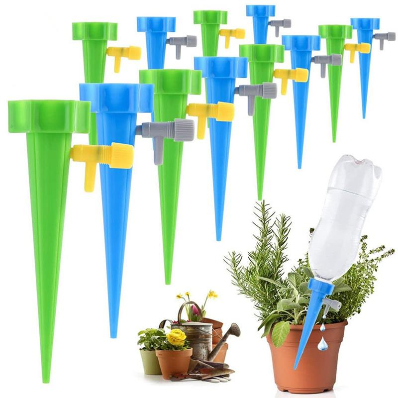 자동 드립 관개 급수 시스템 드리퍼 스파이크 키트, 정원 가정용 식물 꽃 자동 급수 도구, 1 개, 10 개