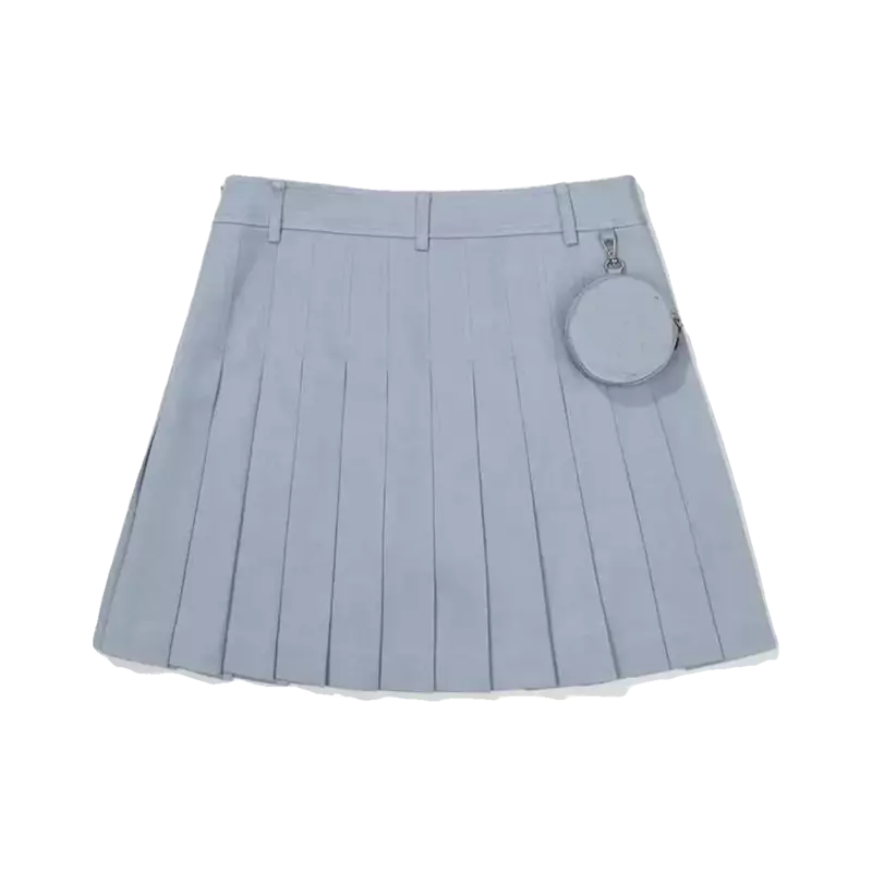 Trikot de golf deportivo para mujer, falda corta ajustada con logotipo antides lumbrante, falda plisada de color sólido