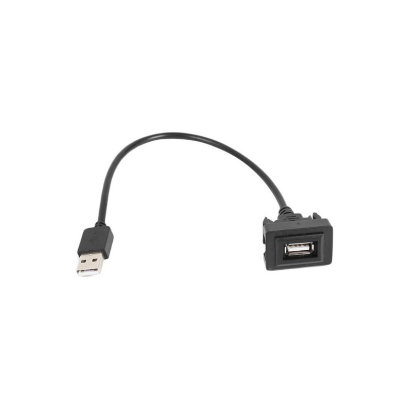 Supporto per pannello porta a filo per cruscotto USB per presa di corrente Toyota presa USB adattatore per cavo di prolunga per pannello a 2.0 porte