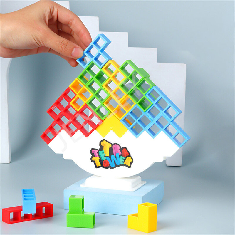 Tetra Tower Balance Puzzle para crianças, 3D Puzzle Board Game, Building Block Toys, DIY Assembly, Russian Puzzle