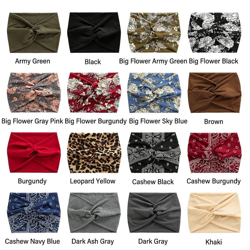 Hair Accessories Twisted Extra Large Thick Wide Headbands Turban Workout Headband Head Wraps for Women