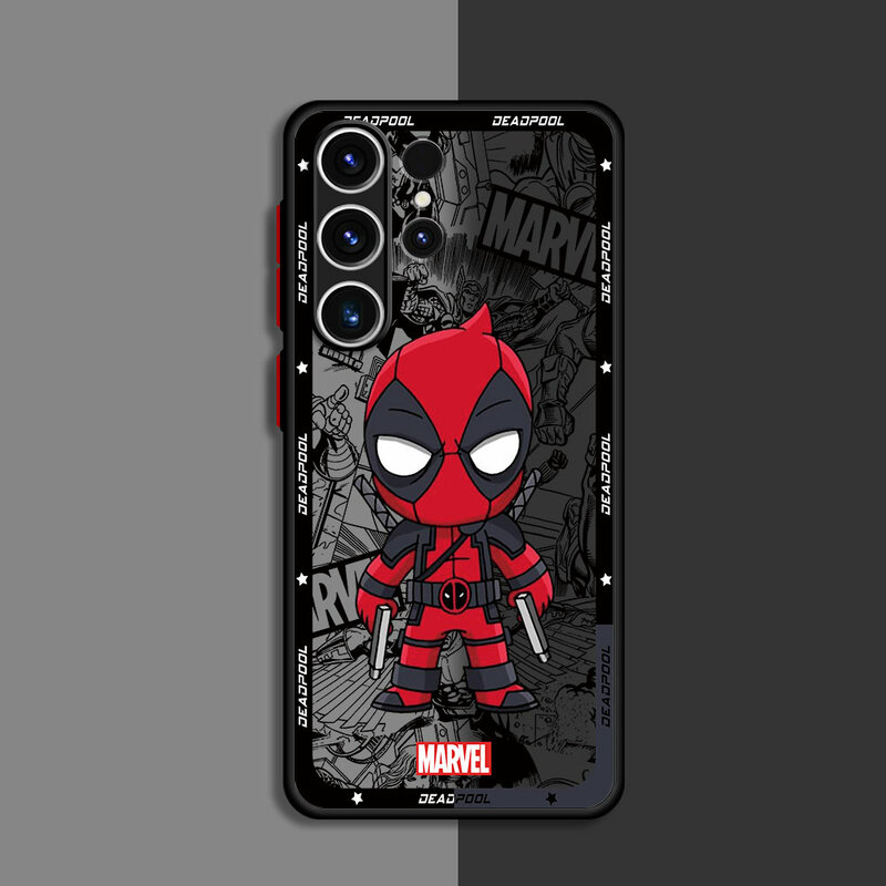 Funda de teléfono para Samsung Galaxy S24 Plus S22 S9 S10 Plus S21 S23 FE S20 FE S23 Ultra Cartoon Marvel Spiderman Groot
