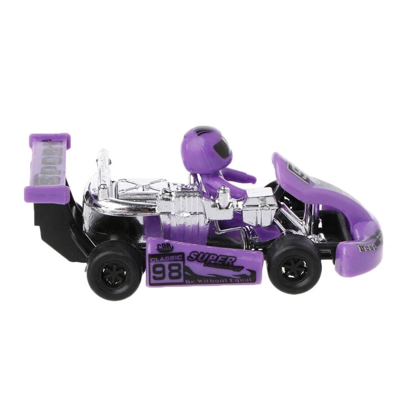 Liga Go-Kart Racing Car Modelo, Motor plástico puxar brinquedo, veículo esportivo