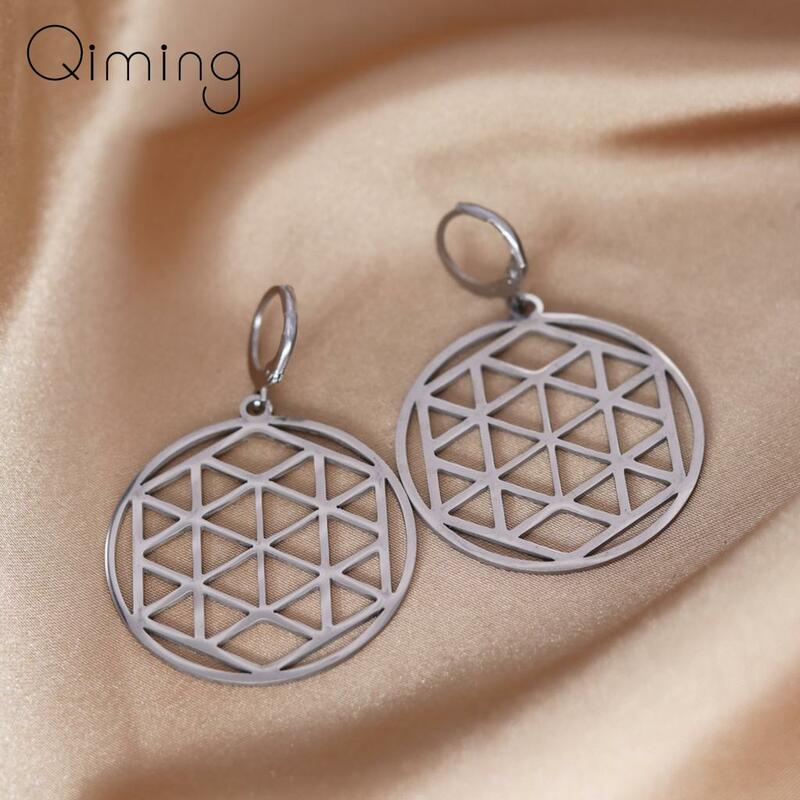 Handmade Geometric Earrings For Women Punk Metal Hoop Earrings Wedding Party Gift