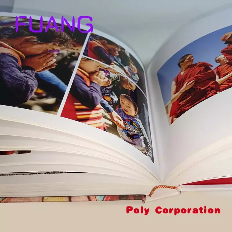 Niestandardowe sztywne etui drukowanie książek fotograficznych w twardej oprawie obraz sztuki drukowanie książek usługi na żądanie
