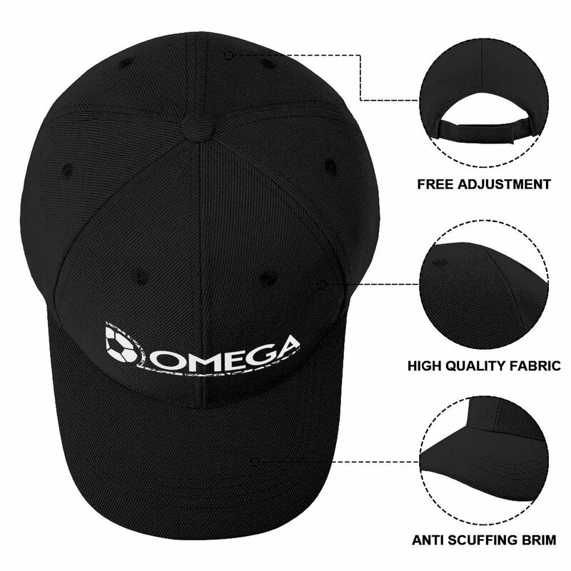 Omegas หมวกหมวกเบสบอลสำหรับเด็กฟุตบอล wordmark หมวกผู้หญิงหมวกผู้ชาย