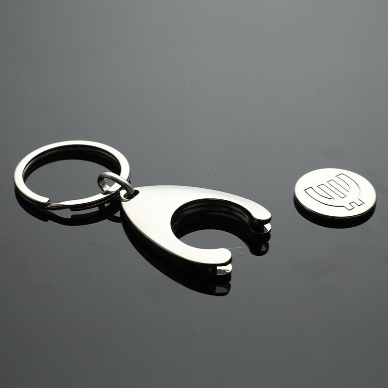 1 шт., новинка, брелок для покупок, подключаемый брелок для автомобильных ключей, брелок для монет, дизайнерский брелок для ключей