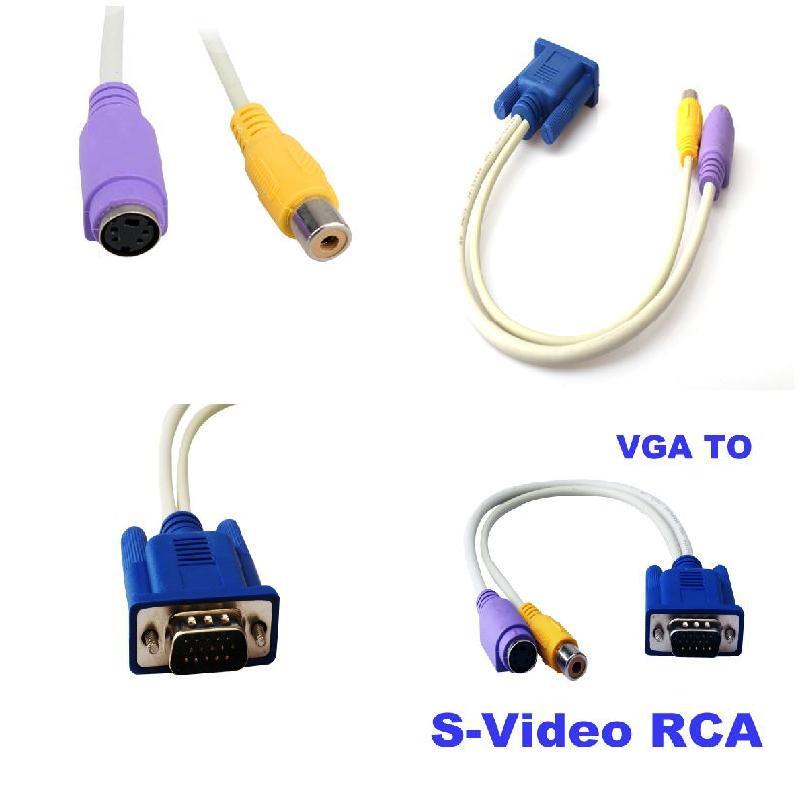 TV-out VGA Zu S-Video/RCA Kabel Adapter VGA Zu Video TV / S-Video adapter Kabel Dieses Kabel Nicht Hinzufügen TV Heraus Funktionalität