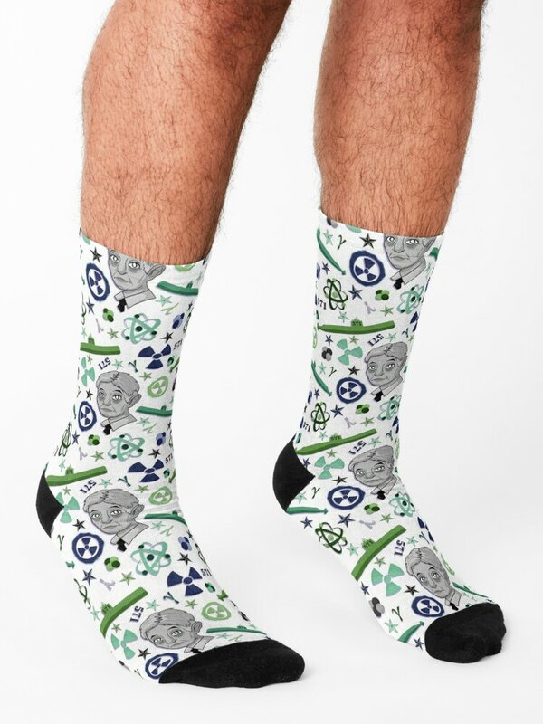 Rickover pero es un patrón sin costuras, medias de diseñador, calcetines de hip hop para hombre y mujer