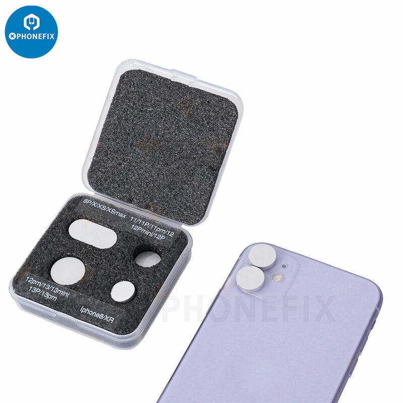 M-Triangel Máy Ảnh Điện Thoại Bao Da Bảo Vệ Cho iPhone 8-13 Max Pro Bảo Vệ Camera Sau Hư Hại trong Laser Sửa Chữa
